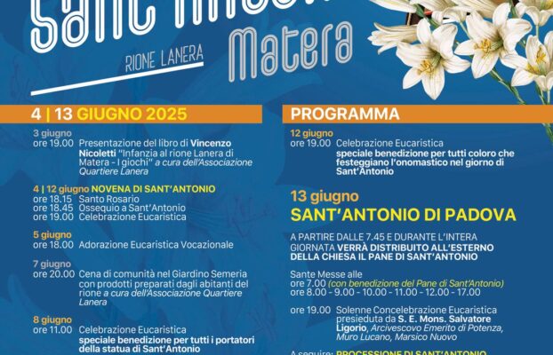 Il programma della FESTA DI SANT’ANTONIO 2025
