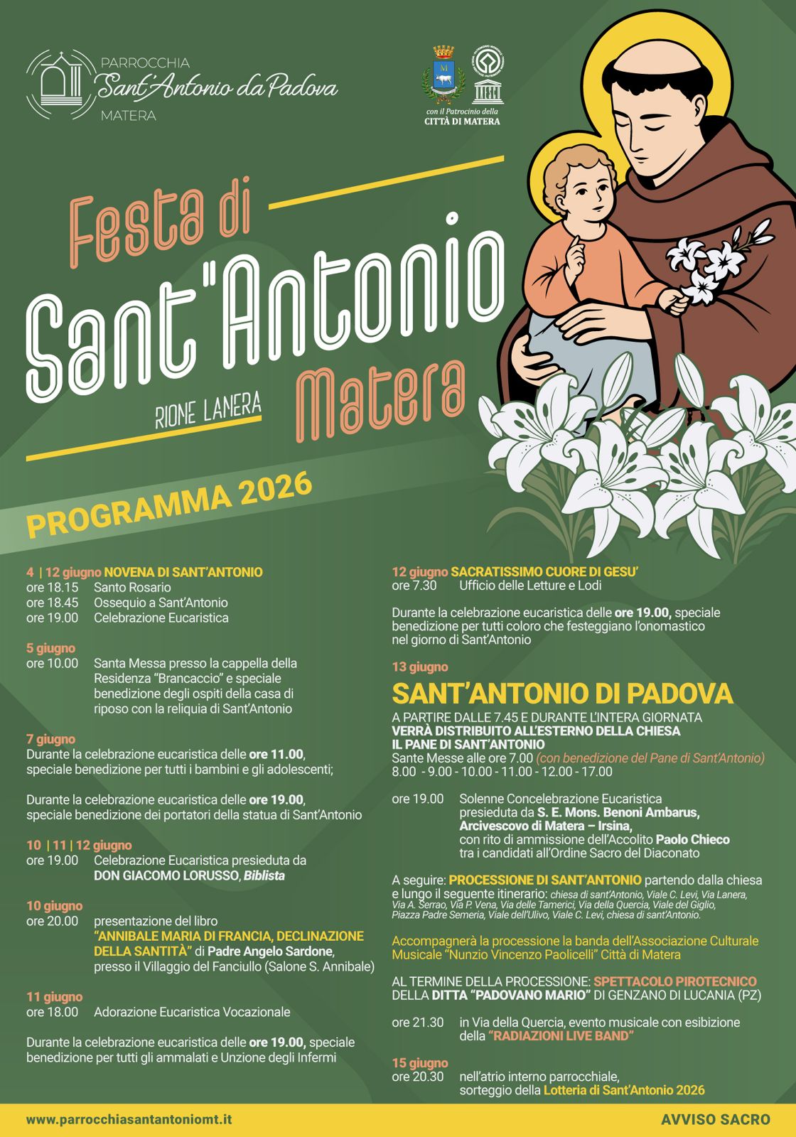 FESTA DI SANT’ANTONIO 2026